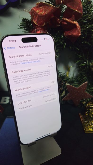 iPhone 16 PRO Gold 128GB Baterie:94%.Pret fix!