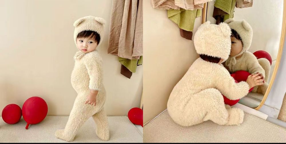 детский костюм мишки коричневый