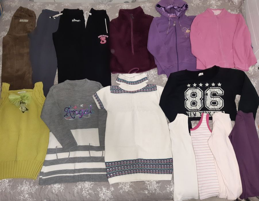 Блузки+горници+долници ръст 134-140см.