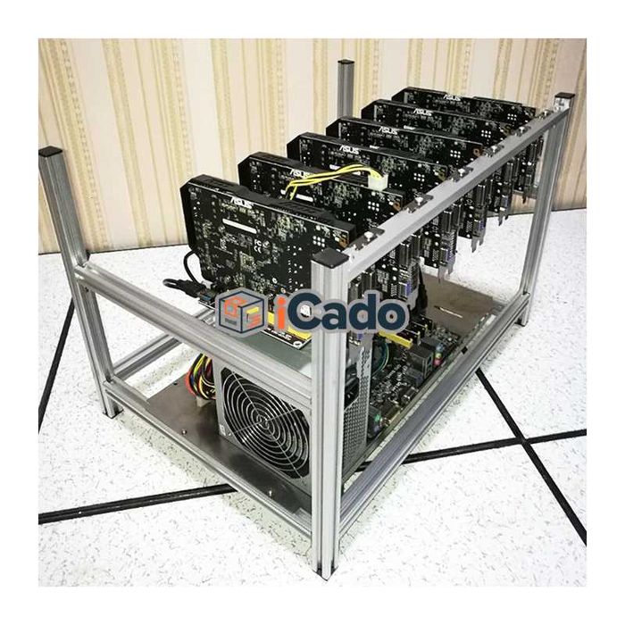 Carcasă miner pentru 6 plăci video