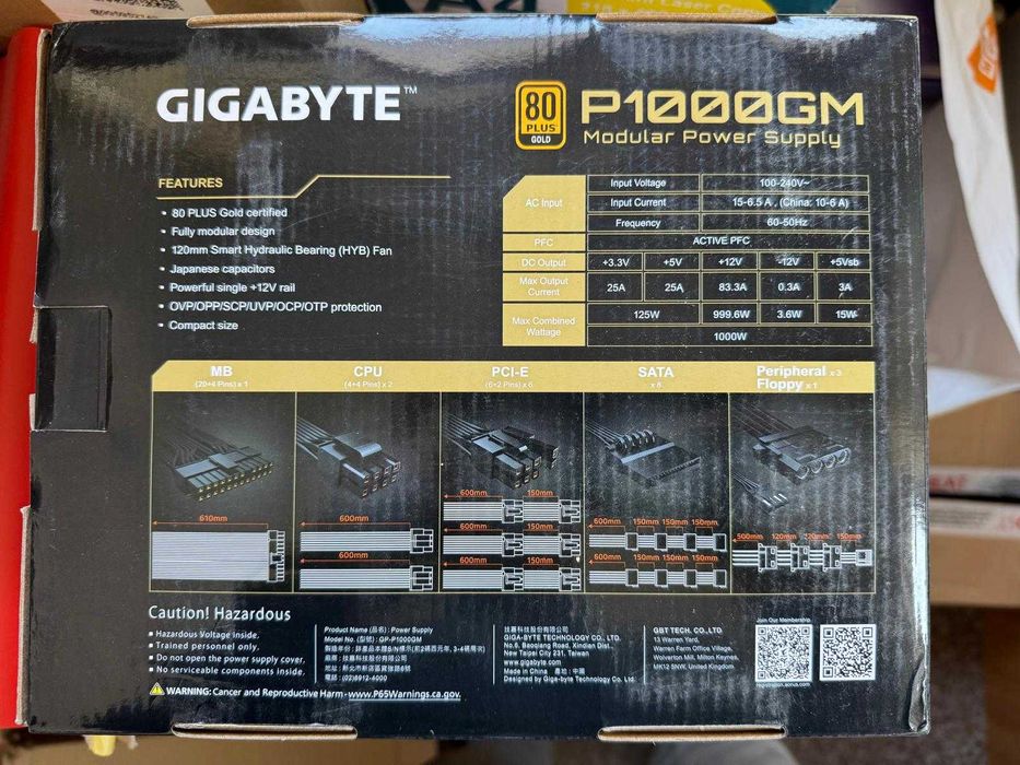 Sursa Gigabyte P1000GM 80 Gold Plus
