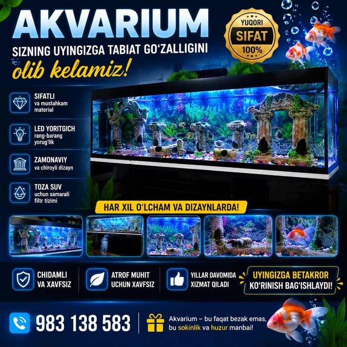 Akvarium sotiladi
