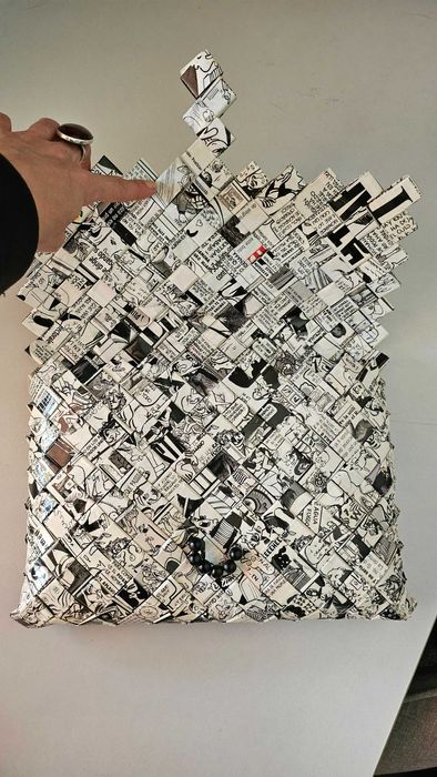 Plic clutch upcycled reciclat handmade