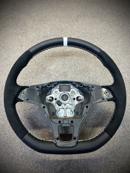 Volan piele naturală Nappa VW Golf 7,Passat B8,T5,Jetta 2012-2017