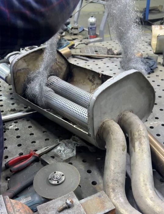 Мерседес глушитель ремонт