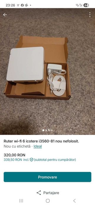 Ruter wi-fi 6 icotere i3560-81 nou nefolosit