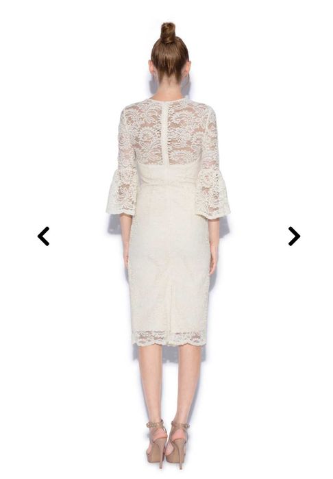 Rochie de seara midi din dantela Nissa marimea 36/S