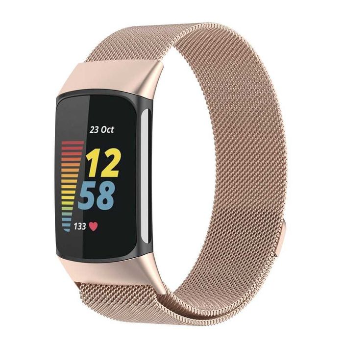 Метална магнитна верижка каишка FitBit Charge 5 6 Versa 3/4 Sense 2