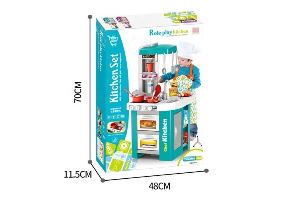 Детска кухня, Звук, Светлини, 49 аксесоара