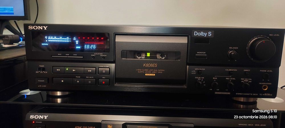 Deck Sony tc k 808 cu  3 capete 3 motoare direct drive