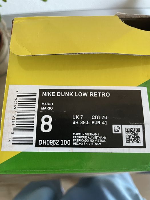 Nike Sb Dunk Low “What the Mario”