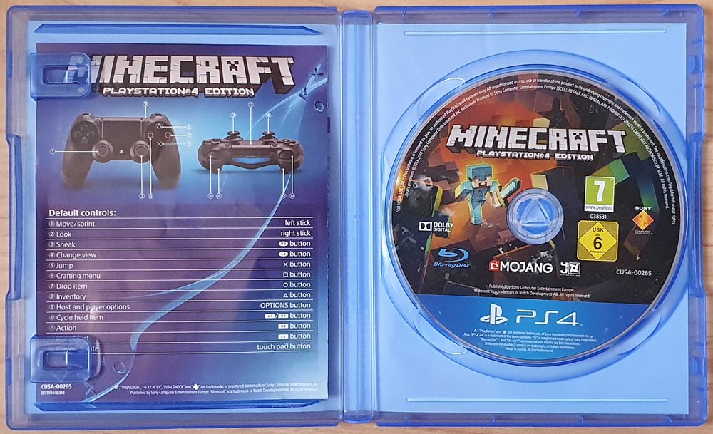 Minecraft PlayStation 4 Edition PS4 Плейстейшън 5 PS5 диск игра