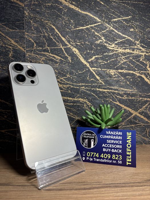 Iphone 16 Pro Max/256 GB/Garantie 2 Ani Centrul de Telefoane/Rate