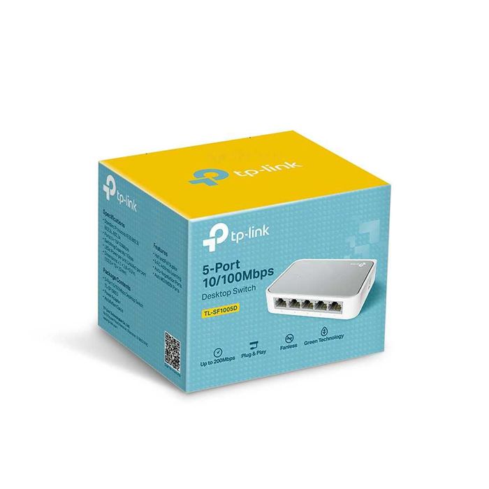 Switch 5 porturi TP-Link TL-SF1005D, 10/100 Mbps
