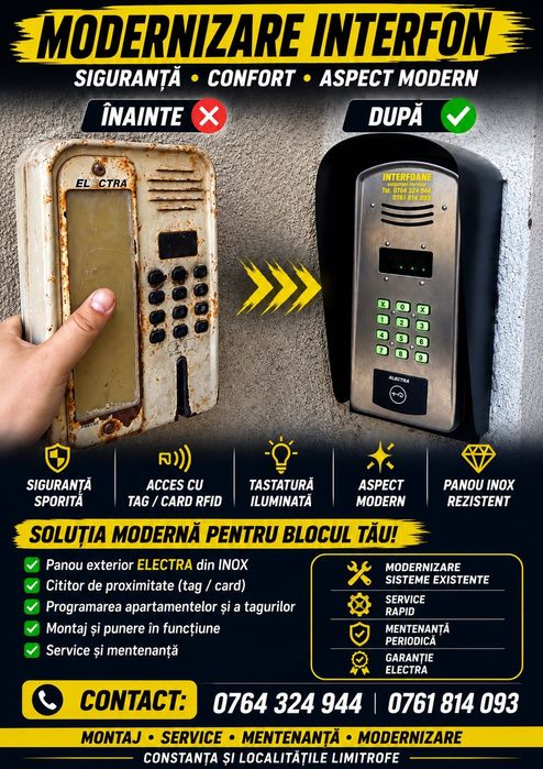 Interfon electra Constanța