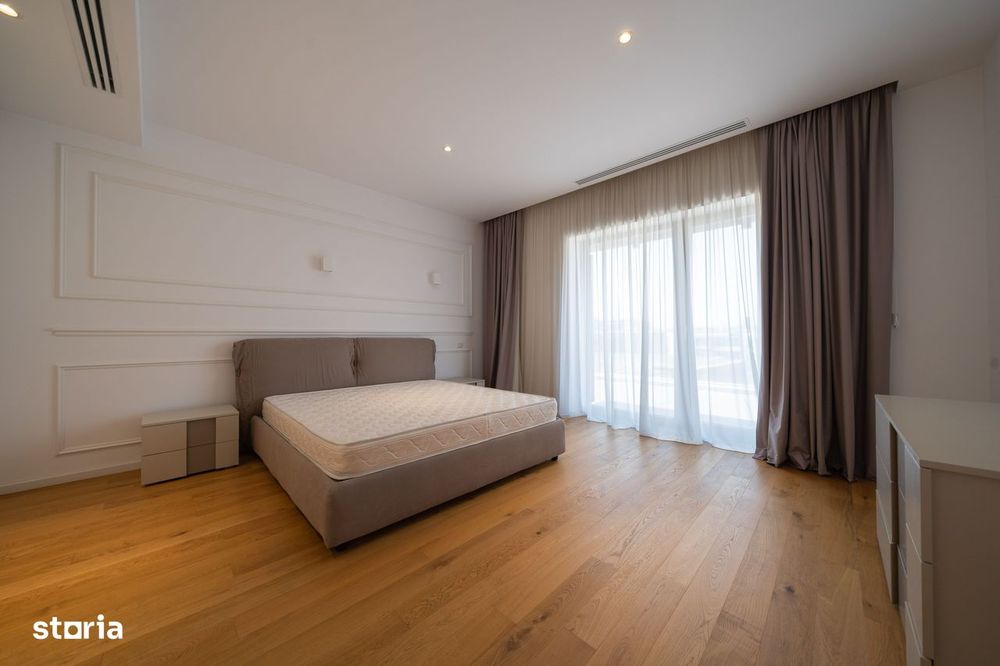 Herastrau, penthouse cu  3 camere mobilat integral Rovere