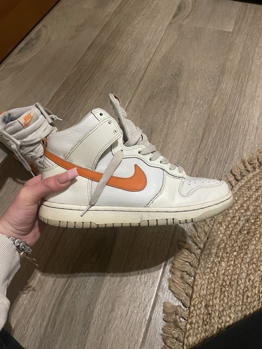 dunk uri high alb si portocaliu