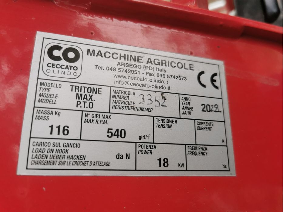 Tocator crengi+ rest. vegetale cupla/priza la tractor agricol an 2022