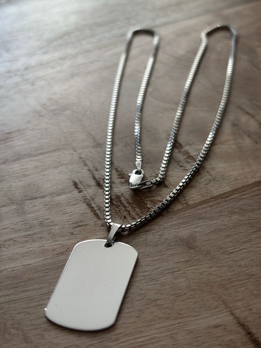 Lant argint cu placuta army