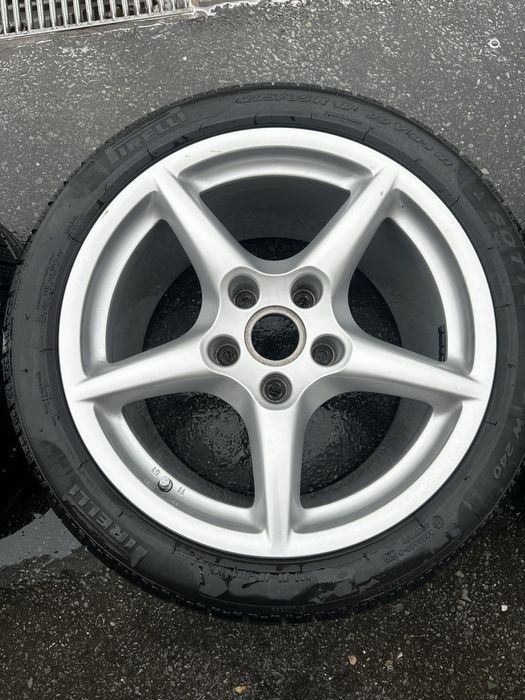 Roti iarna porsche in doua latimi BBS 5 spite