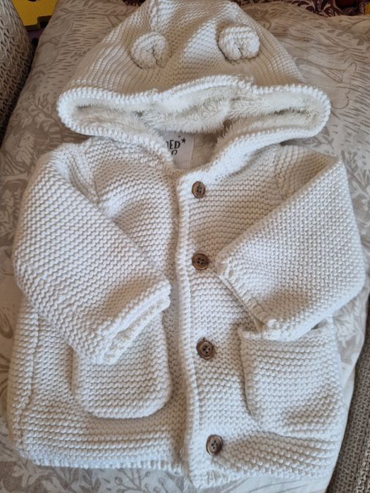 Jacheta tricotata bebeluși 0-1 luni