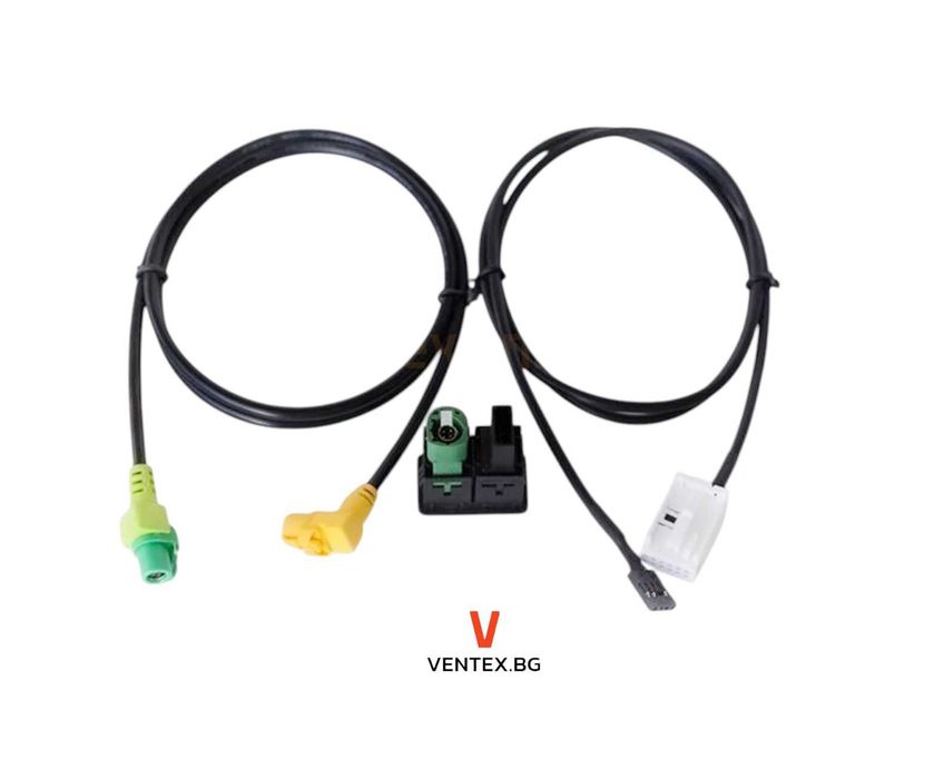 Удължител за вграждане за Volkswagen AUX и USB за RCD510 и RNS315