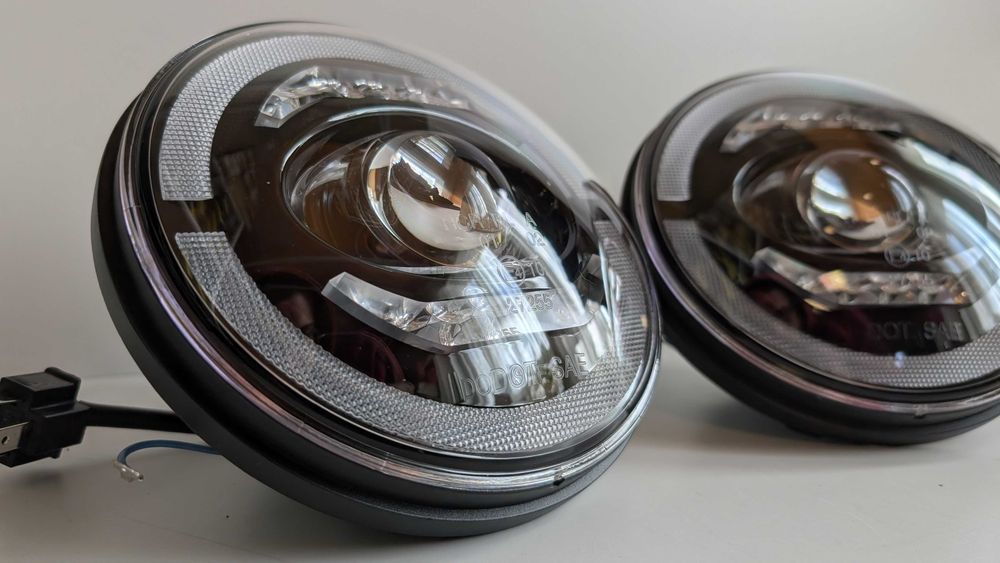 Фарове ЛЕД Jeep Wrangler TJ LJ JK Джип вранглер LED с дневни светлини
