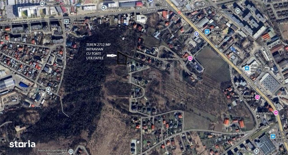 Bucium Aleea Fermei  TEREN 2712mp panorama superba, utilitati si PUZ r