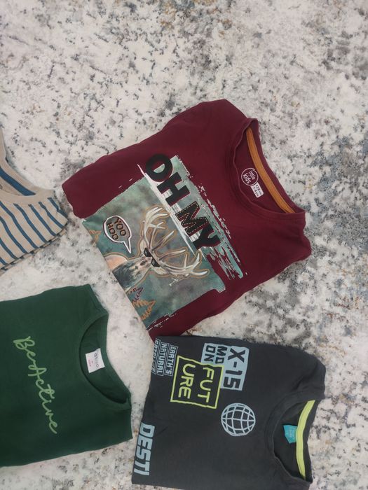 Всичко за 15 лв! Блузи с дълъг ръкав- 128 см. 7/8 г.