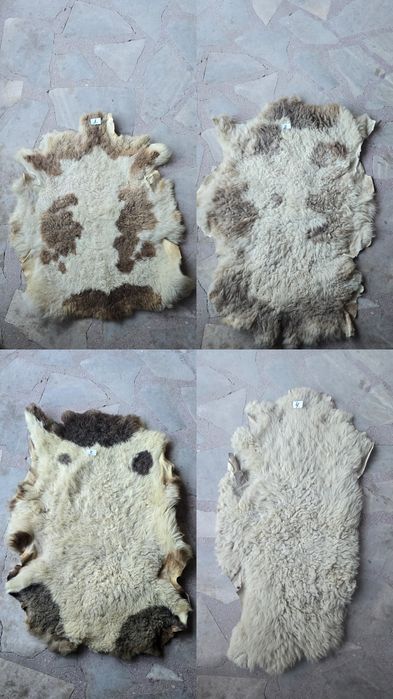 Обработени агнешки кожи