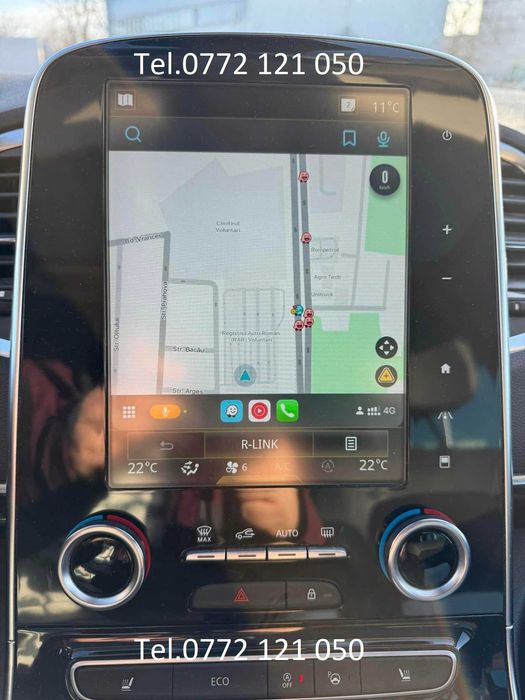 Harti navigatie Renault R-LINK 2 Megane Kadjar Koleos Talisman Scenic Espace Android Auto Youtube Waze Full Europa 202X