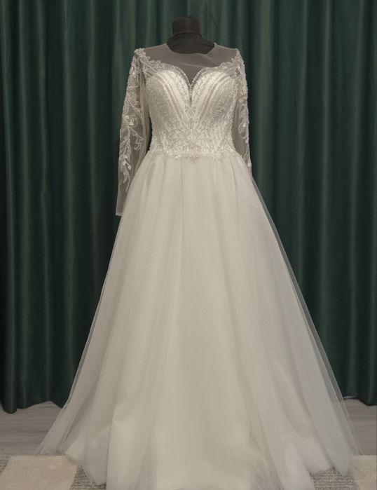 Rochie de mireasă elegantă, stil prințesă (A-line)