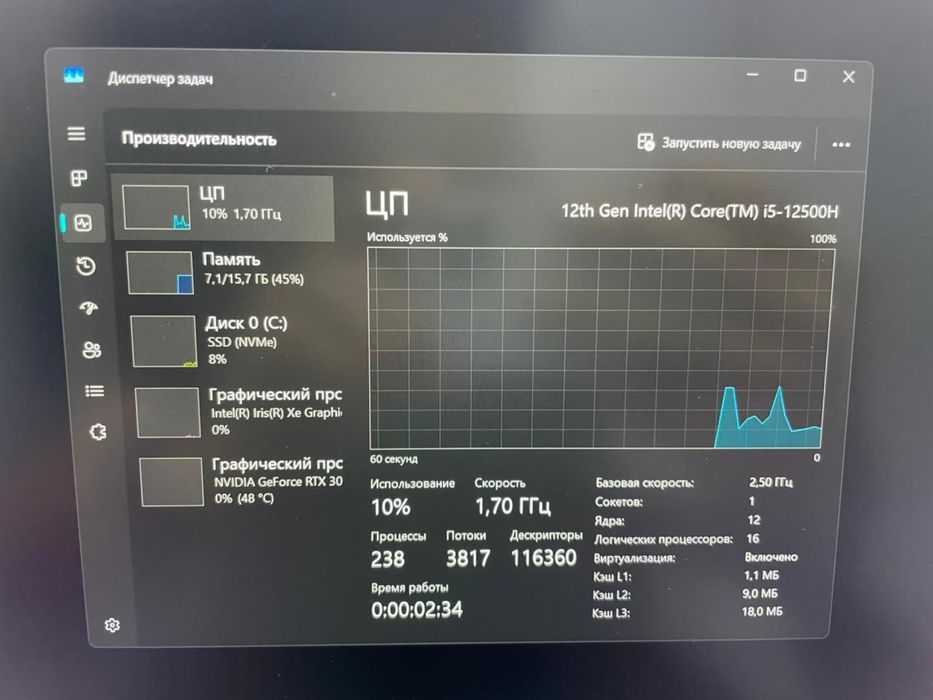 Ноутбук Acer Predator triton 300se (p25)