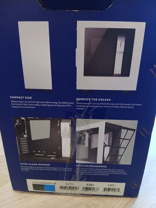 Кутия NZXT S340 mid + NZXT Grid+ контролер