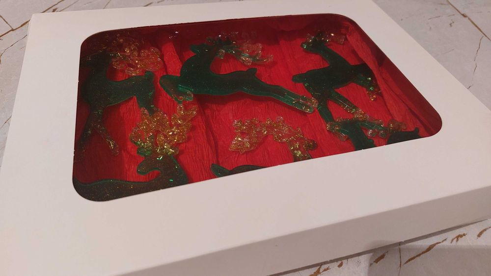 Новогодние игрушки из эпоксидной смолы