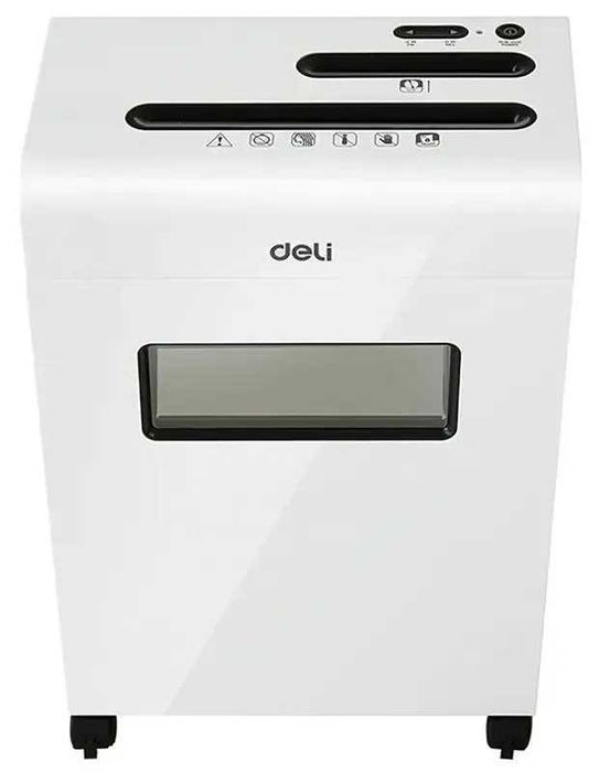 Уничтожитель бумаг Deli E9911-EU, P-4, 4х25 мм, 8 лист. 16л