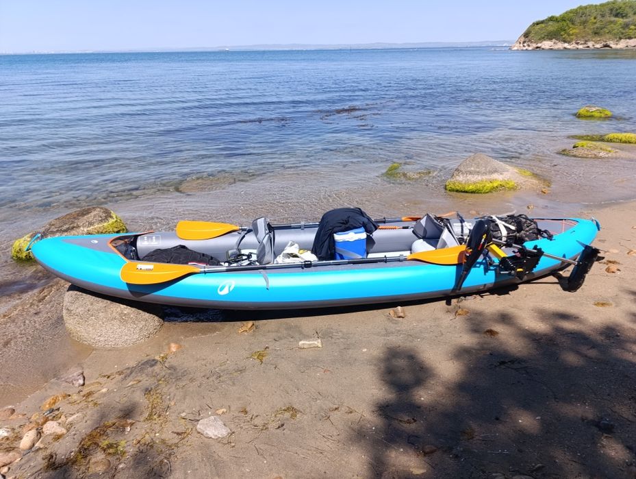 Надуваем каяк 100+, С 2/3 места, син