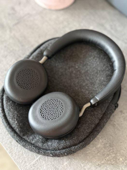 Безжични слушалки с микрофон Jabra - Evolve 2 75 UC USB-C, ANC, черни