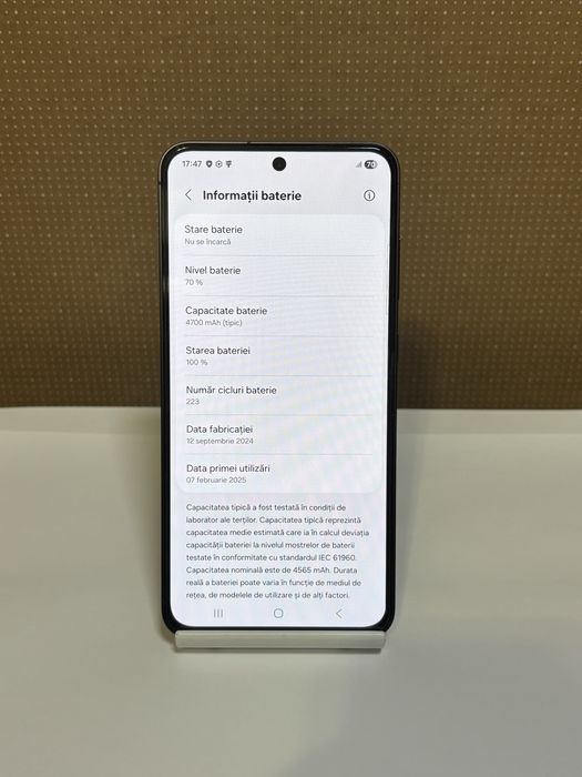 MDM vinde: Samsung S24 FE, 128GB, Graphite.