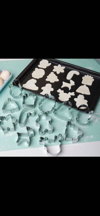 Новогодние формочки для имбирных пряников                  наборе 8 шт