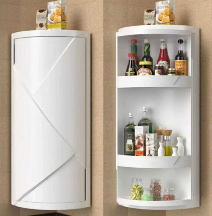 Уголок шкафчик в ванную, кухню универсальный. Вращающийся