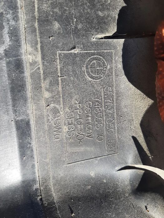 grila bara fata deflector aer  bmw  seria 5 e60 525 d  51717050537