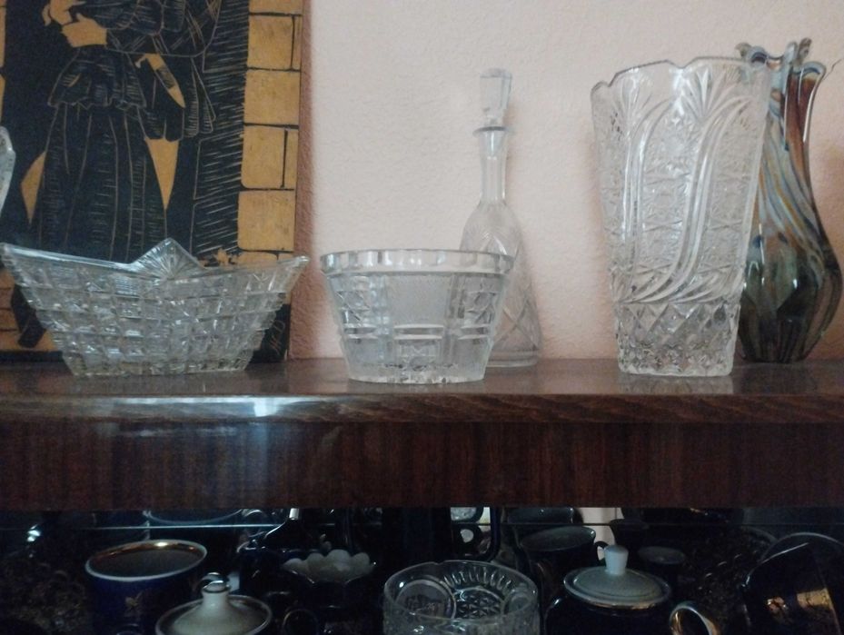 Посуда, хрусталь, чашки с блюдцами 12шт