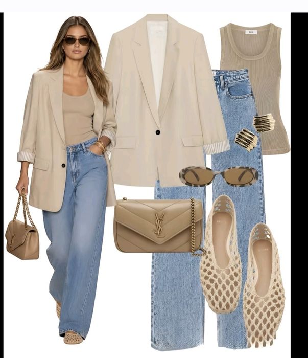 Нови Zara , дънки, сако, сандали