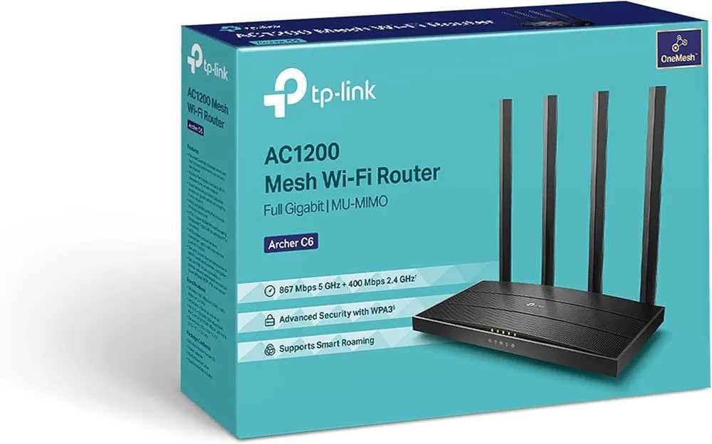 Чисто нов запечатан с целофан TP-Link Archer C6 AC1200 ...