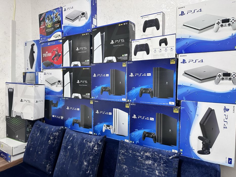 Playstation 3,4,slim pro 1 TB с играми на борту 15-20 шт гарантия год