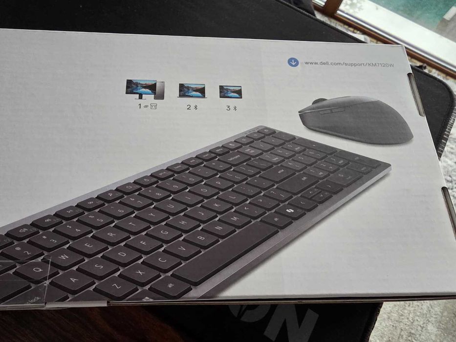 Tastatură + Mouse Dell KM7120W – Nou, sigilat, Bluetooth & 2.4GHz