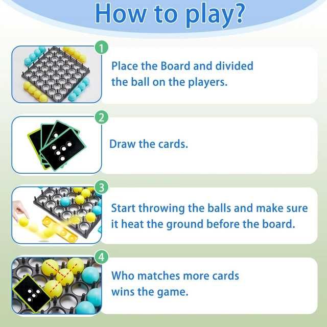 Bounce Ball, joc de masă cu mingi săltărețe pentru adulți și copii