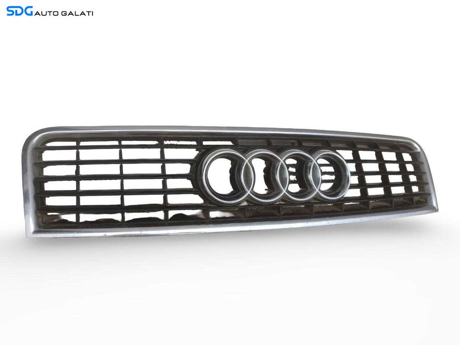Grila Centrala cu Sigla Emblema de pe Bara Spoiler Fata Audi A4 B6 2001 - 2005 Cod 8E0853651F [A1124]