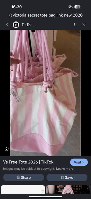 Чисто нова не отваряна Чанта на Pink Victoria Secrets